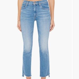 MOTHER the insider crop step fray jeans